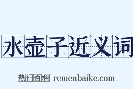 水壶子近义词是什么意思的图片